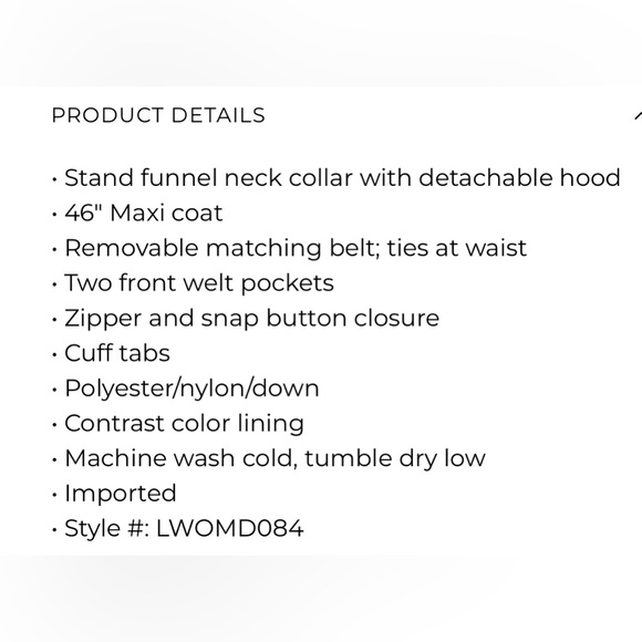 Karl Lagerfeld Black Puffer Coat with Red Accents - Picture 4 of 4